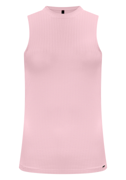 Blusa Regata Básica Em Malha Canelada Lunender 00361