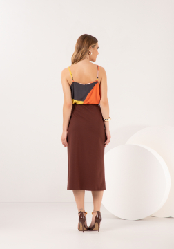 BLUSA DE ALÇA FINA EM VISCOSE LUNENDER  C0142