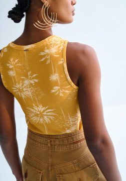 Regata Malha Lurex com Estampa Lez a Lez 3106E