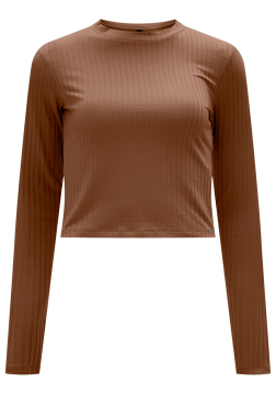 BLUSA BÁSICA CANELADA LUNENDER 00086