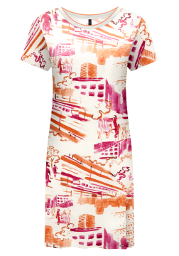 vestido em malha manga curta lunender C0153