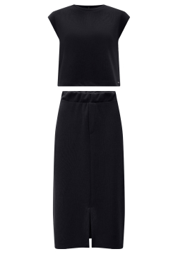 Conjunto de Saia e Blusa Em Tricot  C0204