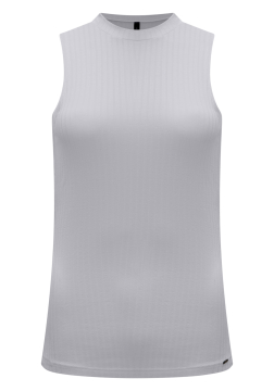 Blusa Regata Básica Em Malha Canelada Lunender 00361