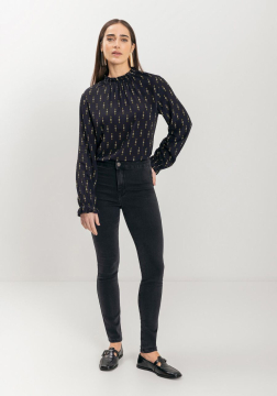 Calça Jeans Jegging Básica Com Cintura Alta Lez a Lez 0759E