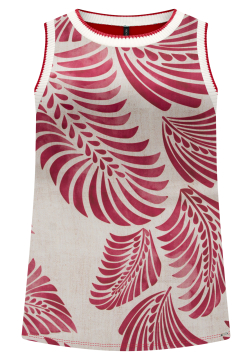 BLUSA SEM MANGA CREPE NA FRENTE LUNENDER C5022