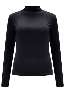 Blusa Manga Longa em Malha e Gola Alta Lunender 00060