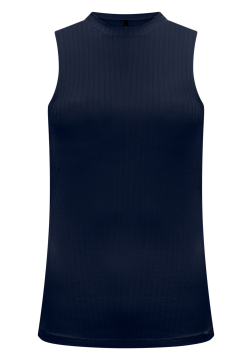 Blusa Regata Básica Em Malha Canelada Lunender 00361