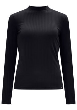 Blusa Manga Longa em Malha Canelada Lunender 00342