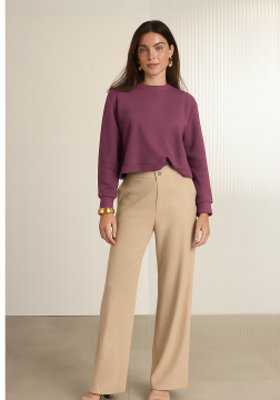 BLUSA MANGA LONGA COM PUNHO MARCADO LUNENDER 00676