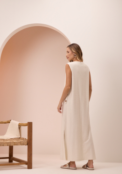 Vestido Longo Sem Mangas Lunender C5019