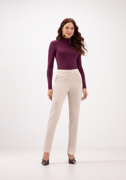 Blusa Manga Longa em Malha e Gola Alta Lunender 00060
