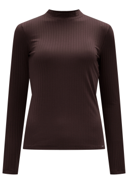 Blusa Manga Longa em Malha Canelada Lunender 00342