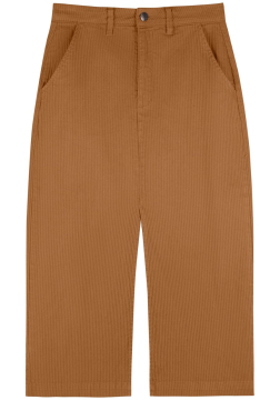 Saia Midi Cotel&ecirc; Com Fenda Frontal Em Sarja 0848E