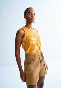 Regata Malha Lurex com Estampa Lez a Lez 3106E