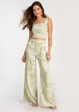 CALÇA PANTALONA EM SARJA LUNENDER 20747