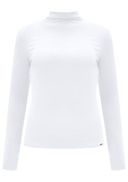 Blusa Manga Longa em Malha e Gola Alta Lunender 00060