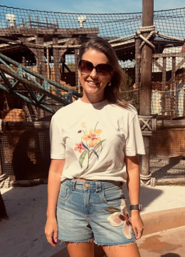 T- shirt Com Estampa Em Malha Prime Lez a Lez 3706E