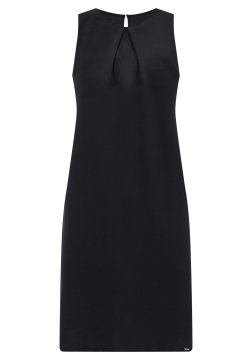 VESTIDO MIDI SEM MANGAS COM PREGA NO DECOTE LUNENDER C5009