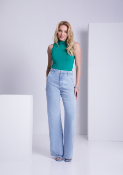 CAL&Ccedil;A WIDE LEG COM ELASTANO LUNENDER 20975