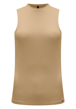 Blusa Regata Básica Em Malha Canelada Lunender 00361