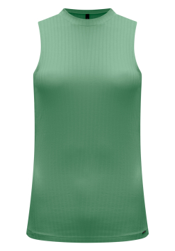 Blusa Regata Básica Em Malha Canelada Lunender 00361