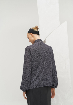 Blusa Manga Longa com Amarração Decote Lez a Lez 6731L