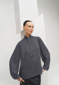 Blusa Manga Longa com Amarração Decote Lez a Lez 6731L