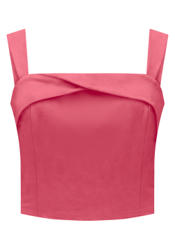 BLUSA CROPPED  DE ALÇAS LARGAS LUNENDER C5041