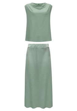 CONJUNTO DE SAIA E BLUSA LUNENDER C5017