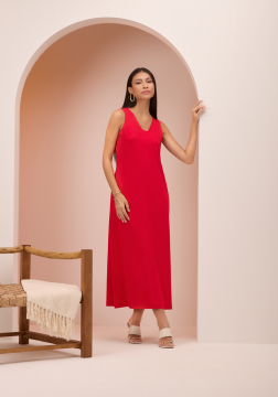 VESTIDO MIDI SEM MANGAS LUNENDER C5015