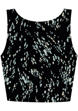 Blusa Cropped Canelada sem Manga Lez a Lez 7911E