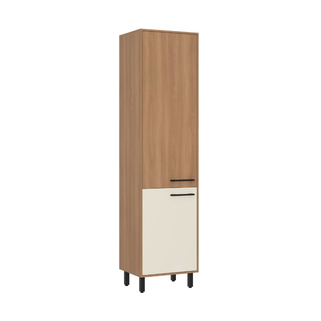 Paneleiro Simples 55cm 2 Portas Mdp Rovere / Champanhe Linha Havana 3629