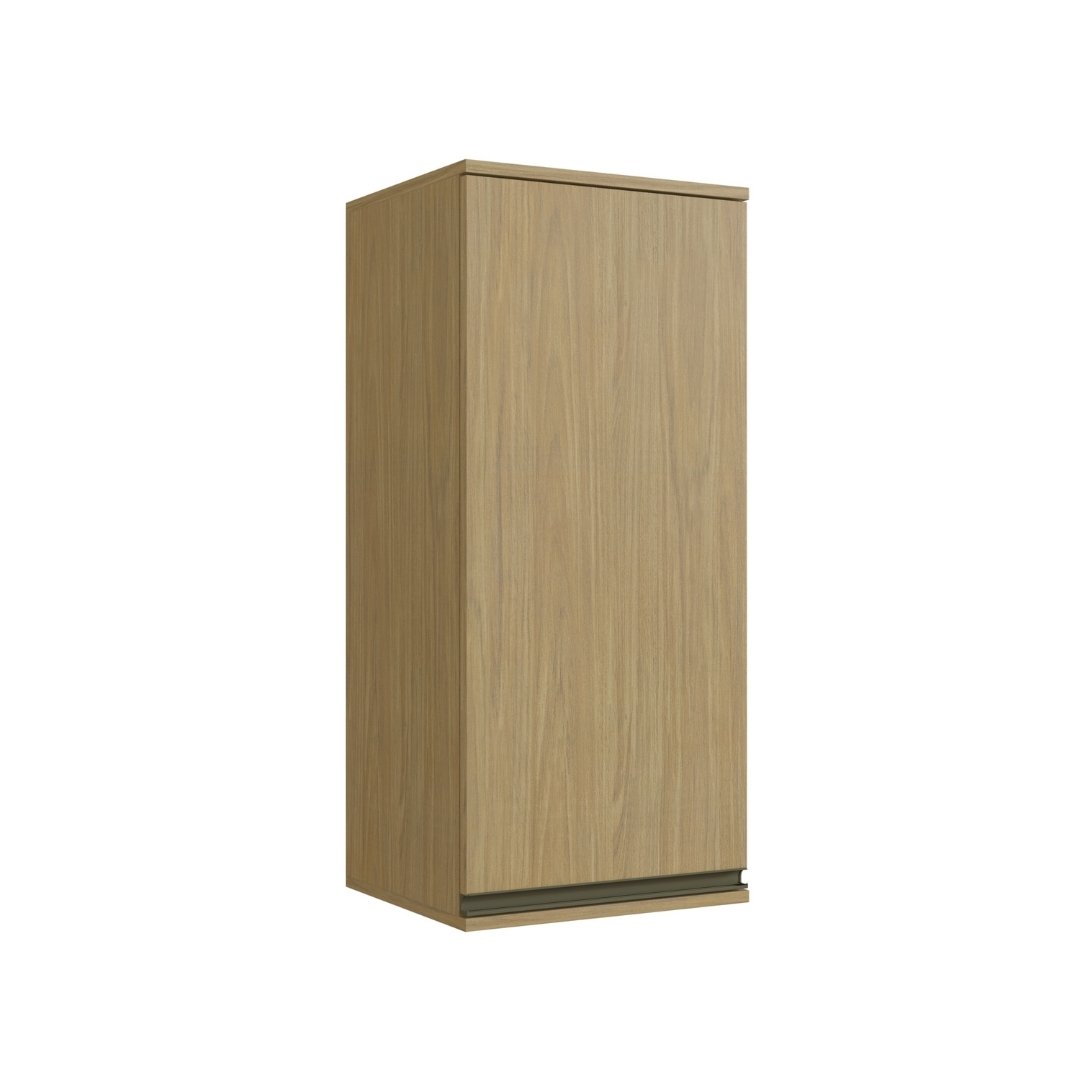 Armário Aéreo Alto 40cm 1 Porta Mdf Louro Freijó / Louro Freijó Linha Nova Dubai 3940