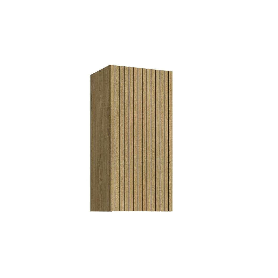 Armário Aéreo Alto 40cm 1 Porta Grafiatto Mdf Louro Freijó / Louro Freijó Linha Sardenha 4140