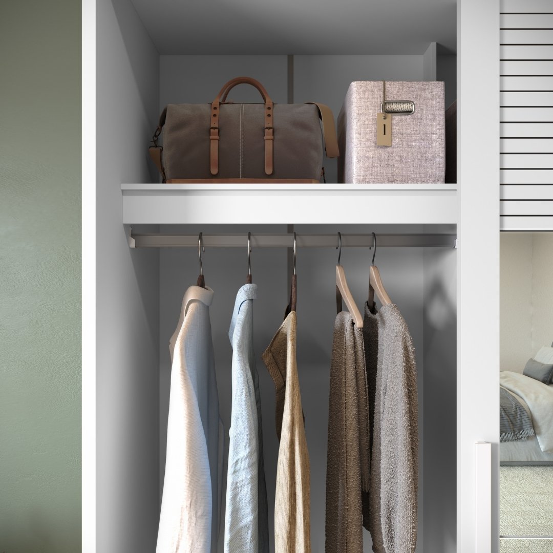 Roupeiro Thales 150cm 2 Portas 3 Gavetas Mdf Branco / Branco Grafiatto C/ Espelho 521