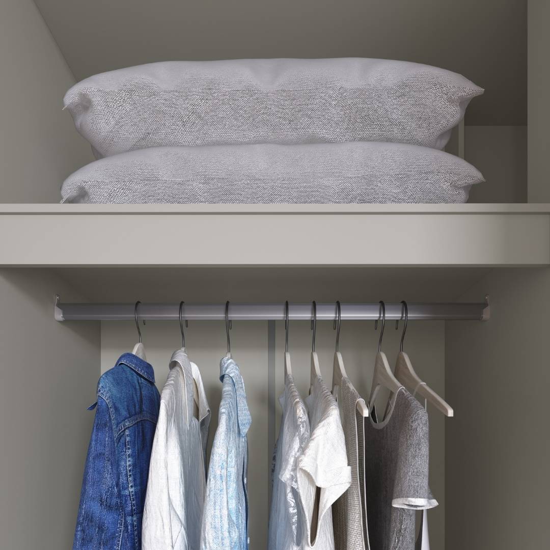 Roupeiro Órion 168cm 4 Portas 2 Gavetas Mdf Cinza / Cinza C/ Espelho 522