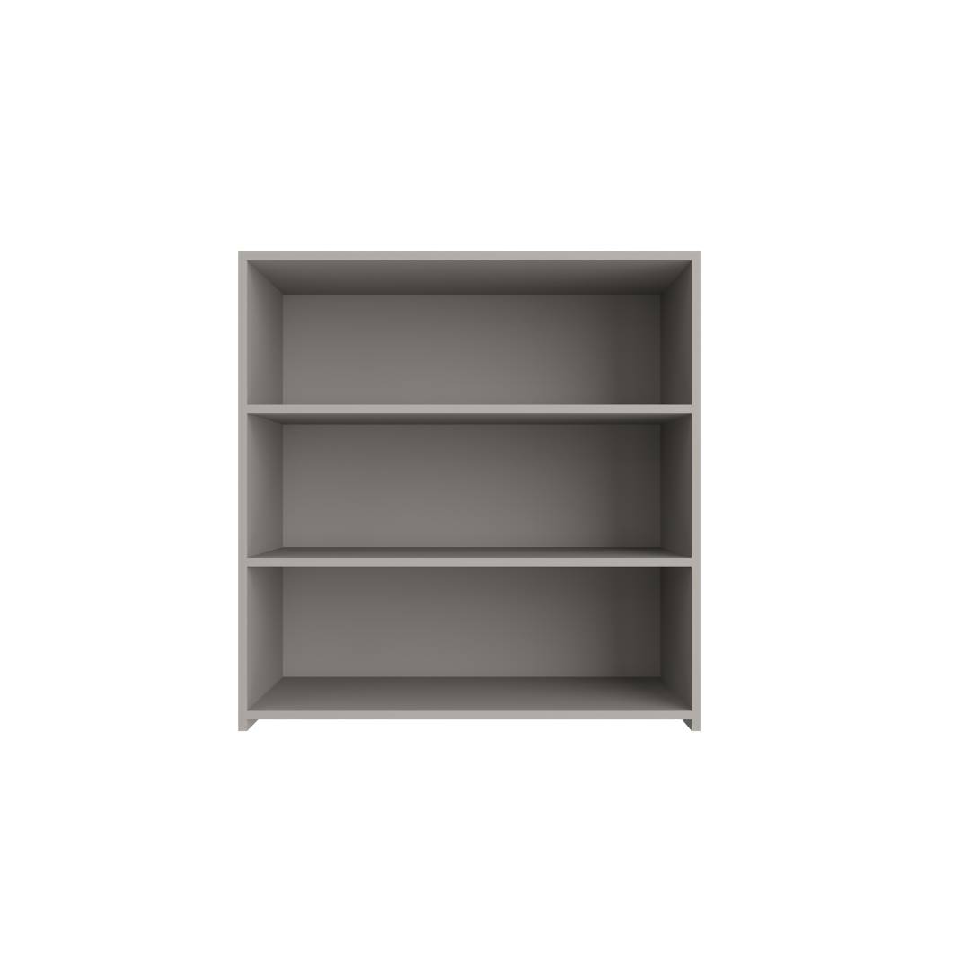 Armário Aéreo Alto 80cm 2 Portas Mdf Cinza / Cinza Linha Sardenha 4192