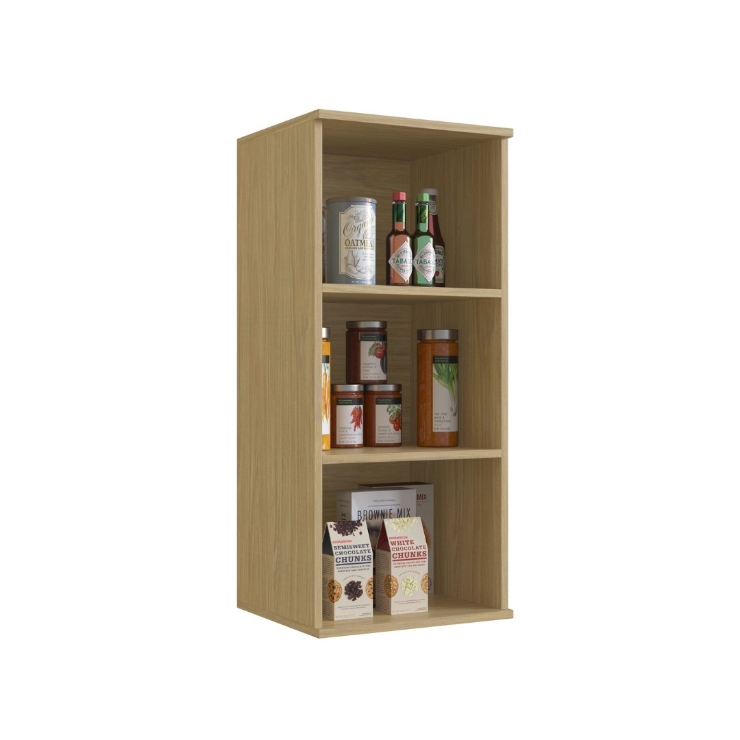 Armário Aéreo Alto 40cm 1 Porta Mdf Louro Freijó / Louro Freijó Linha Nova Dubai 3940