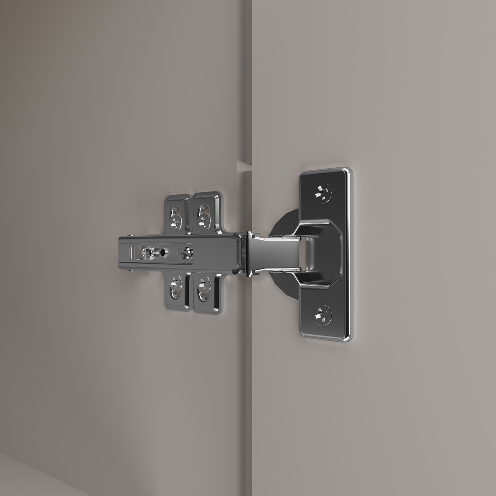 Torre Quente 70cm 3 Portas Mdp Cinza / Mascavo C/ Espaço P/ Forno Elétrico e Micro-ondas Linha Charlotte 4523