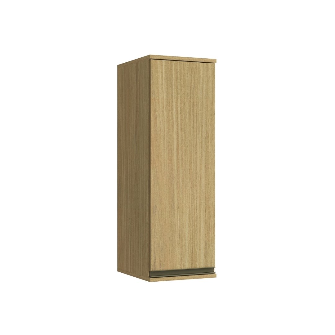 Armário Aéreo Alto 30cm 1 Porta Mdf Louro Freijó / Louro Freijó Linha Nova Dubai 3939