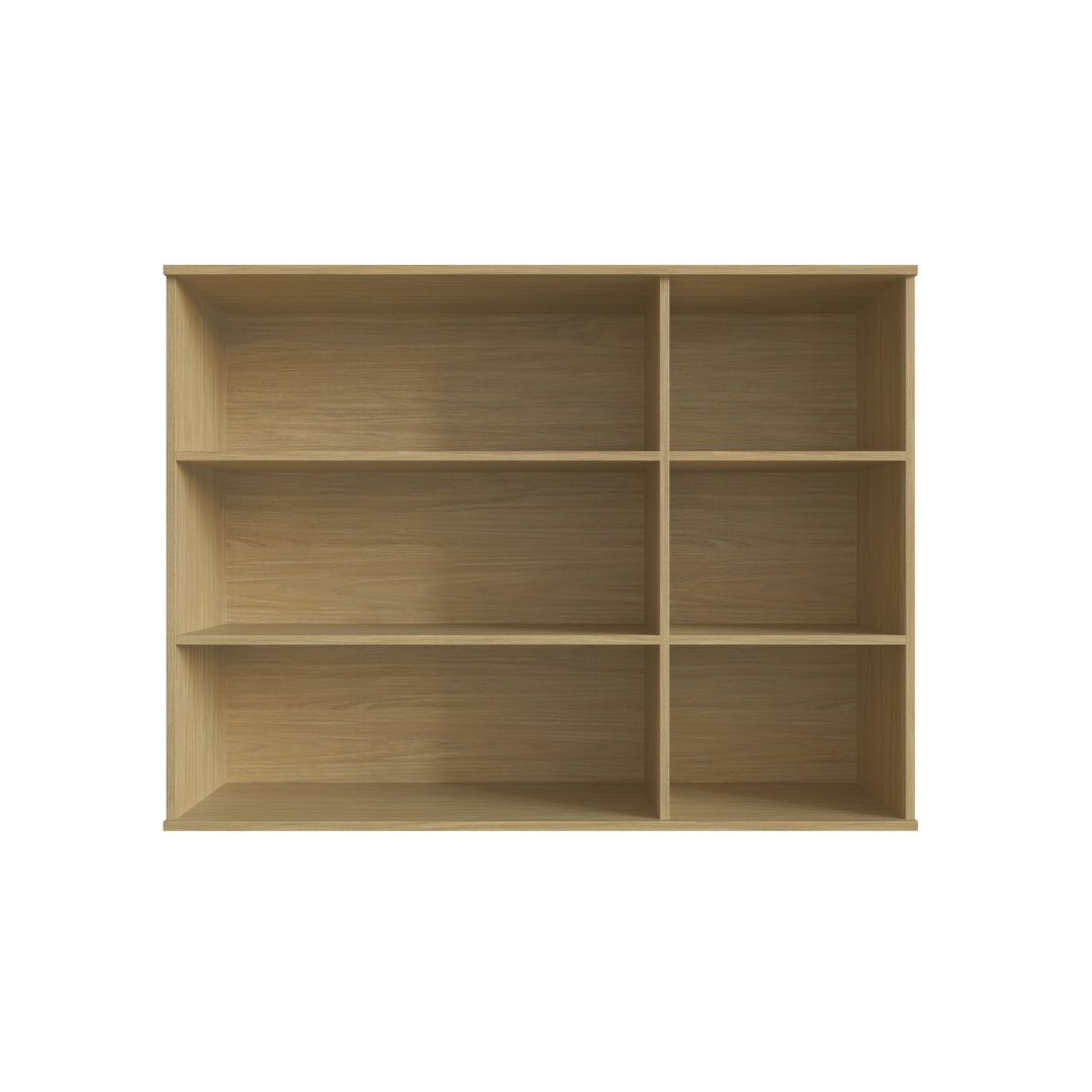 Armário Aéreo Alto 120cm 3 Portas Mdf Louro Freijó / Louro Freijó Linha Nova Dubai 3911