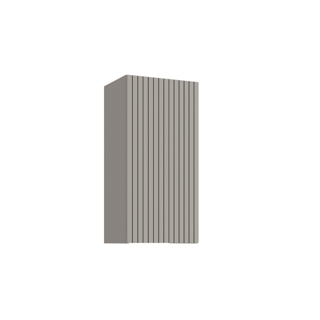 Armário Aéreo Alto 40cm 1 Porta Grafiatto Mdf Cinza / Cinza Linha Sardenha 4140