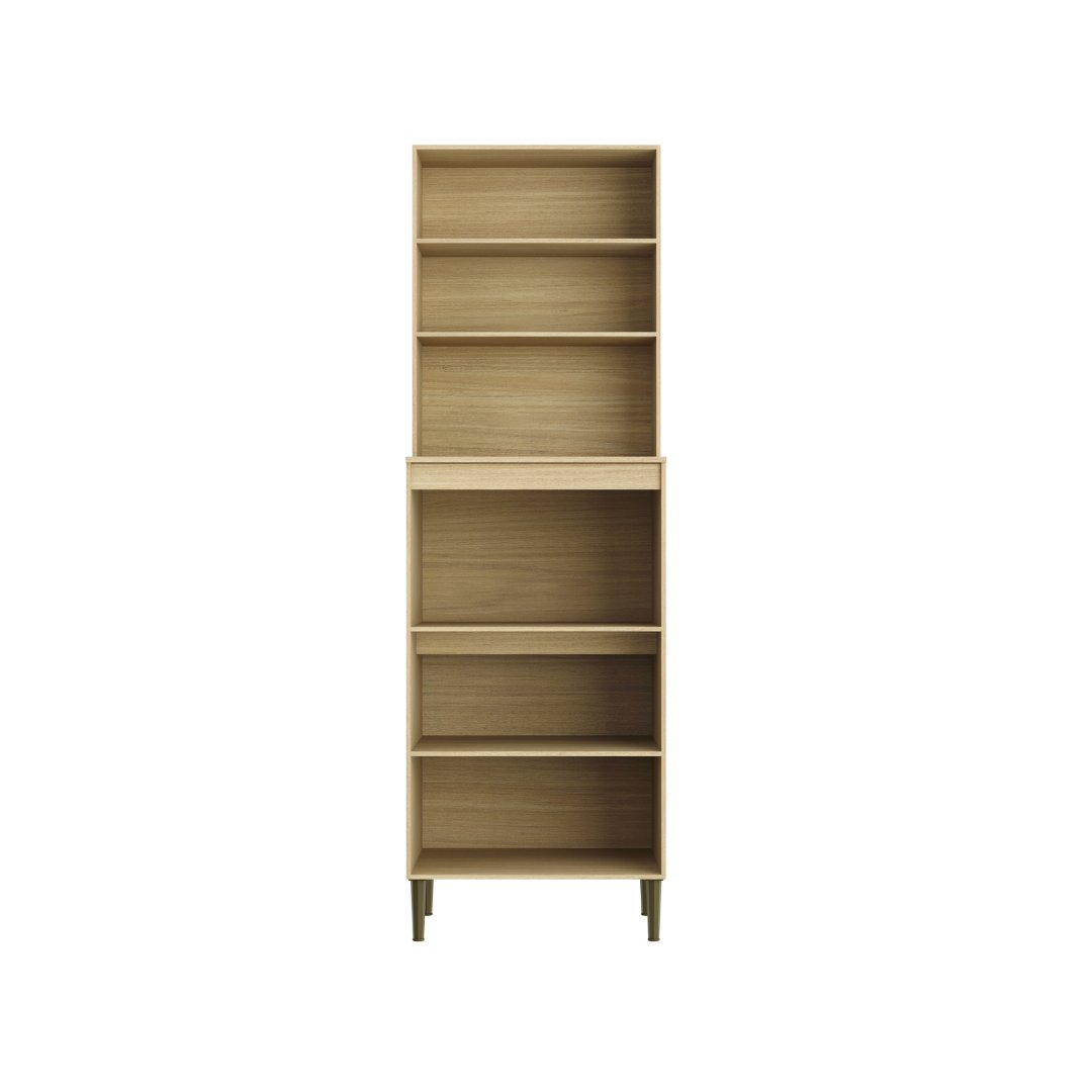 Torre Quente 70cm 4 Portas Mdf Louro Freijó / Louro Freijó C/ Espaço P/ Forno Elétrico e Micro-ondas Linha Ibiza 4303