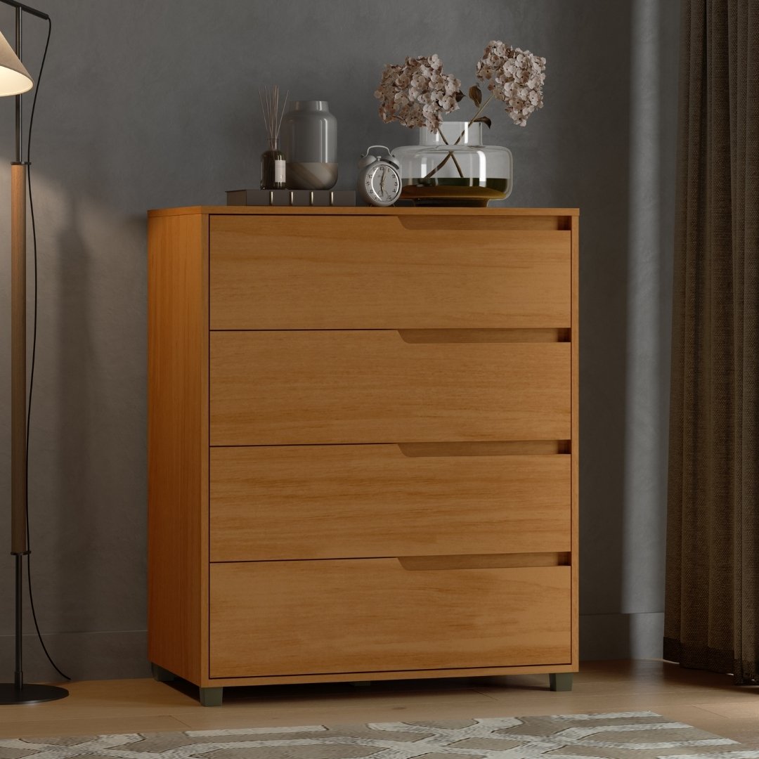 Cômoda Monet 80cm 4 Gavetas Mdf Nature / Nature 510