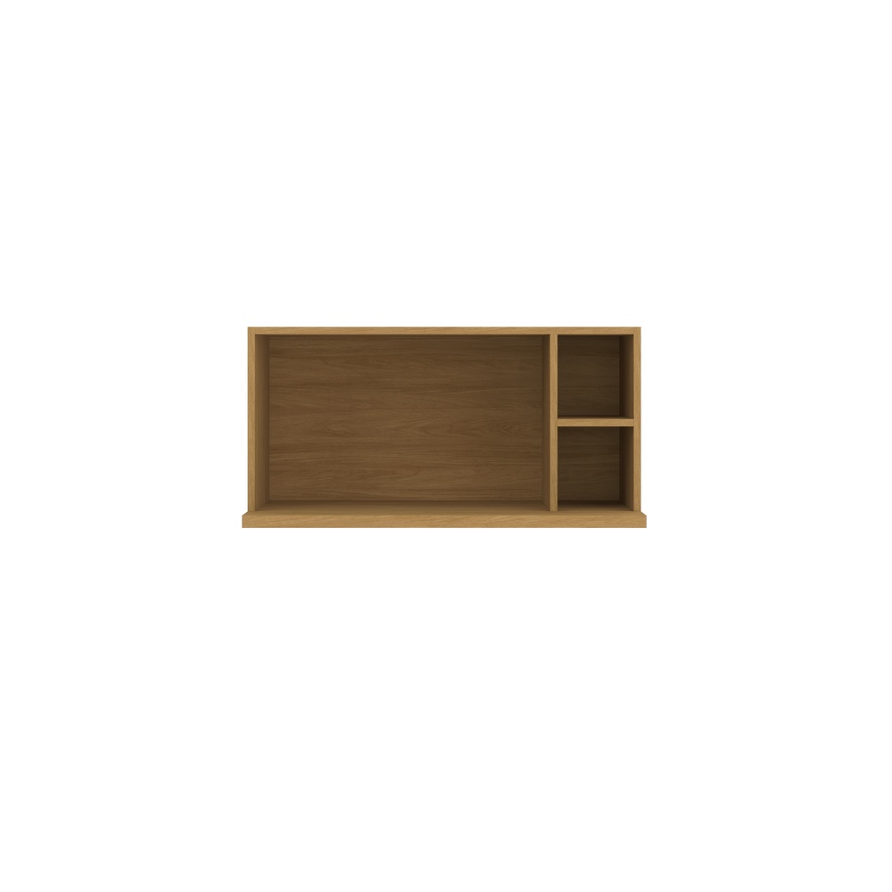 Suporte Para Micro-ondas 80cm Mdf Mascavo C/ Nicho Linha Mira 4661