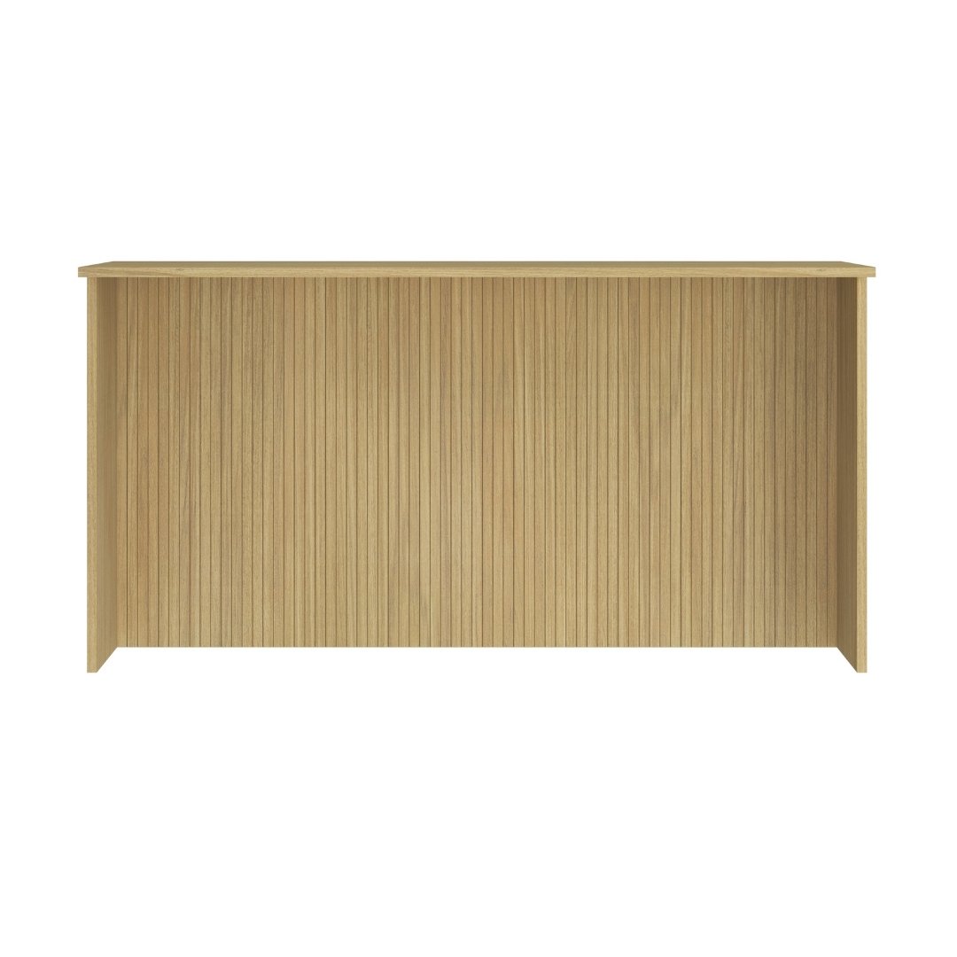 Bancada 200,5cm C/ Detalhes Grafiatto Mdf Louro Freijó C/ Tampo de 25mm Linha Nova Dubai 3933