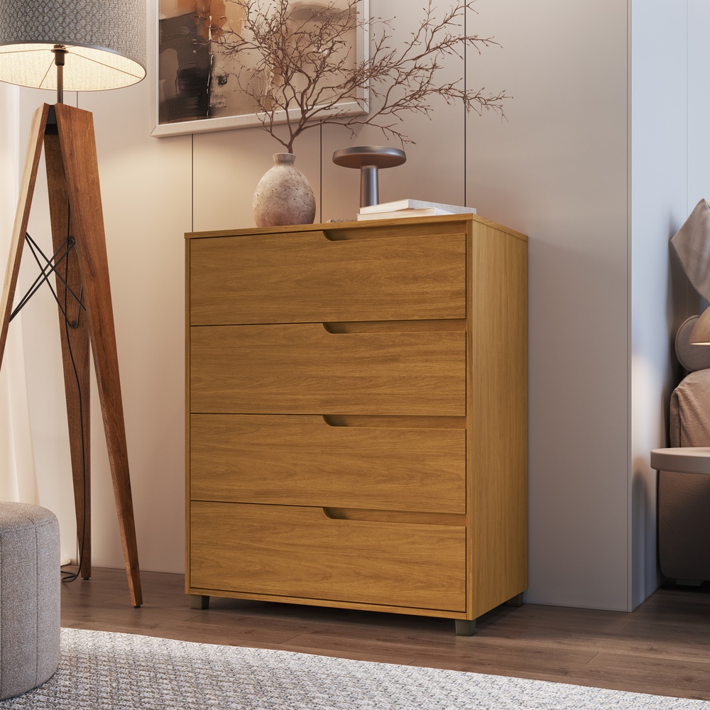 Cômoda Monet 80cm 4 Gavetas Mdf Nature / Nature 510