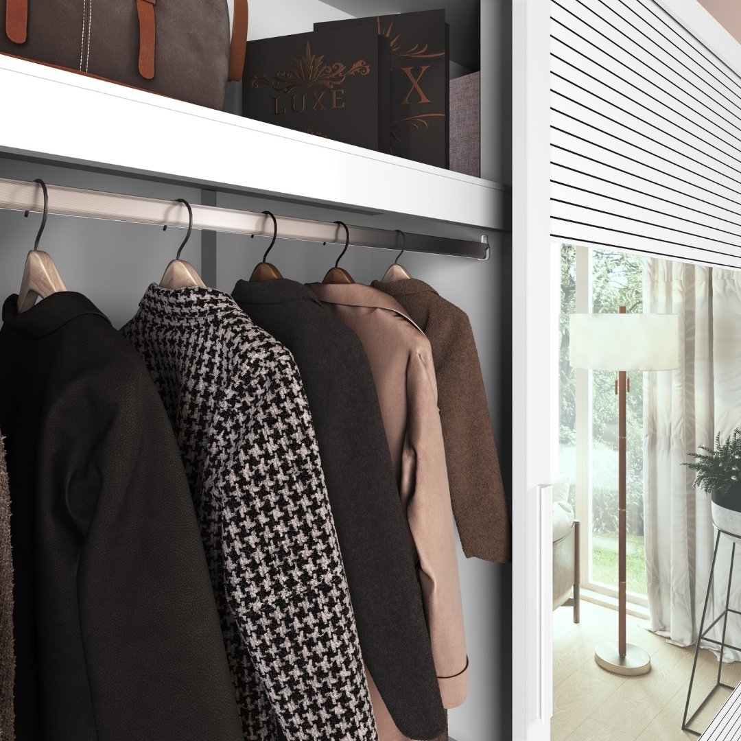 Roupeiro Malthus 237cm 2 Portas 3 Gavetas Mdf Branco / Branco Grafiatto C/ Espelho 520