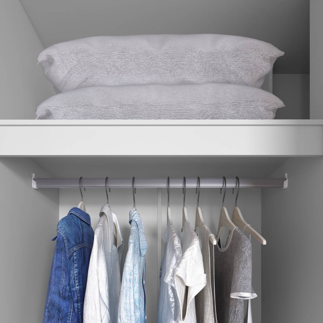 Roupeiro Órion 168cm 4 Portas 2 Gavetas Mdf Branco / Branco  C/ Espelho 522