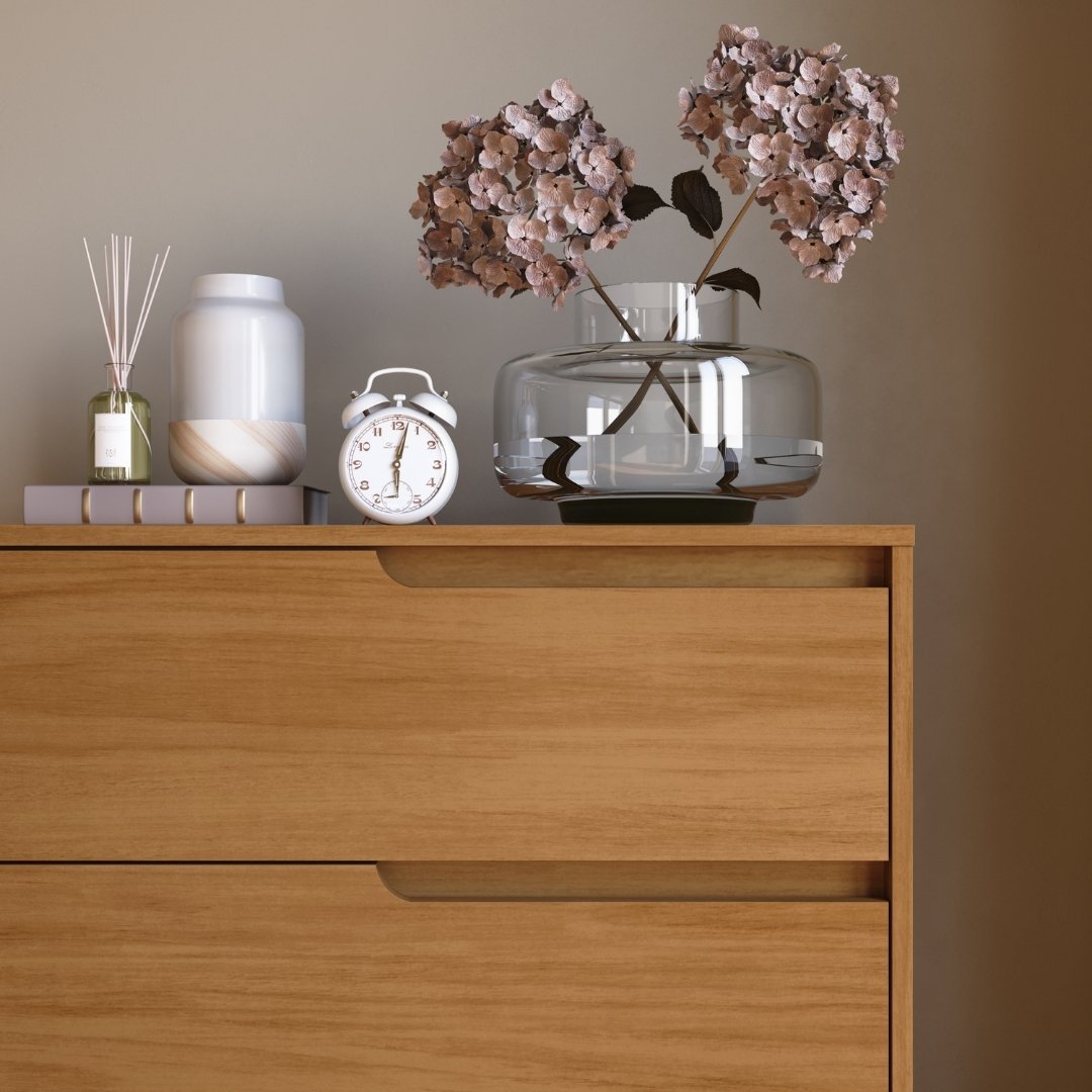 Cômoda Monet 80cm 4 Gavetas Mdf Nature / Nature 510